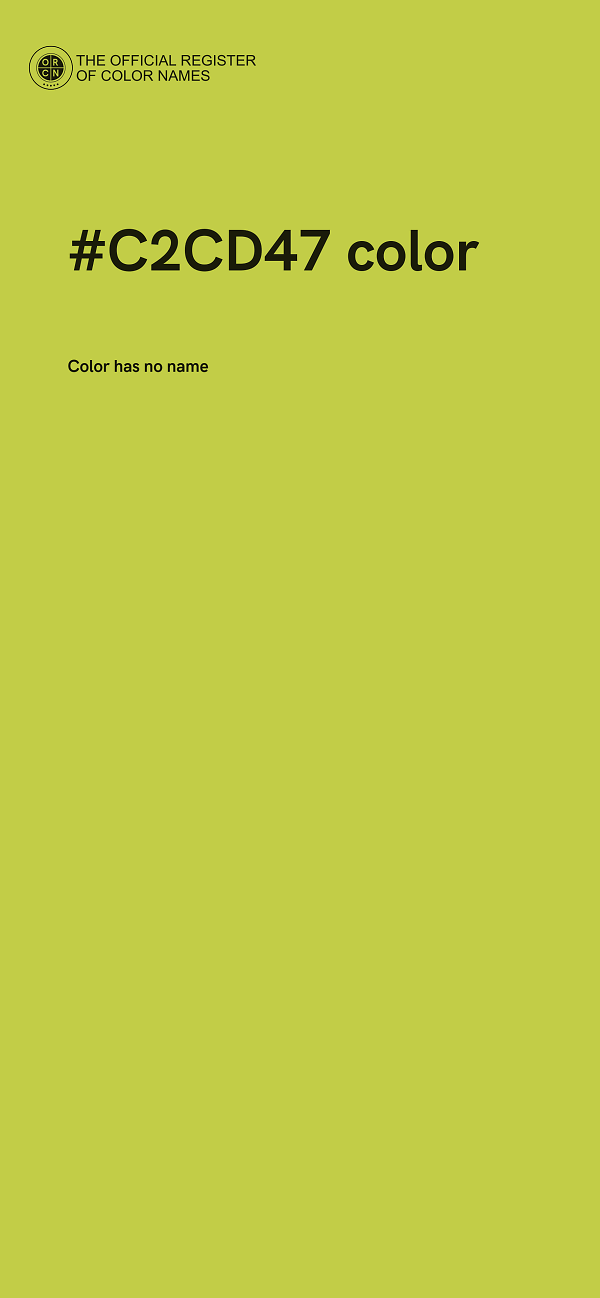 #C2CD47 color image
