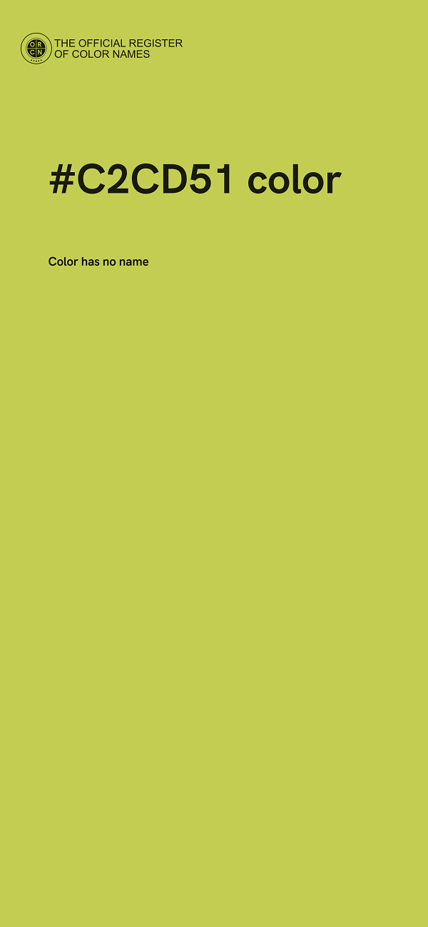 #C2CD51 color image