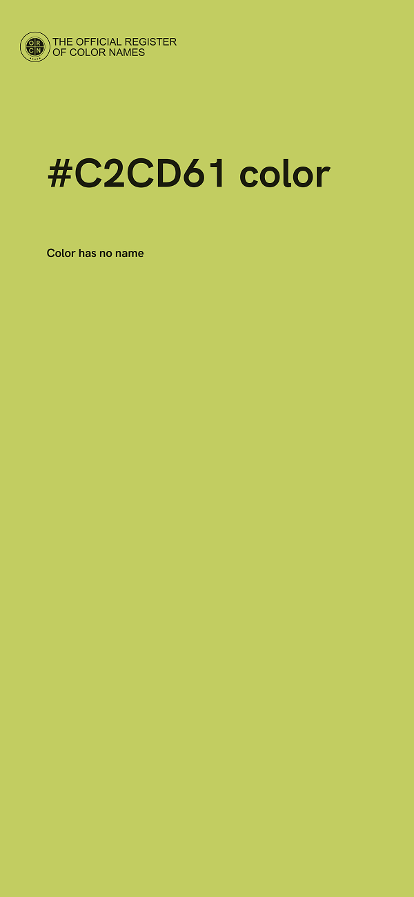 #C2CD61 color image