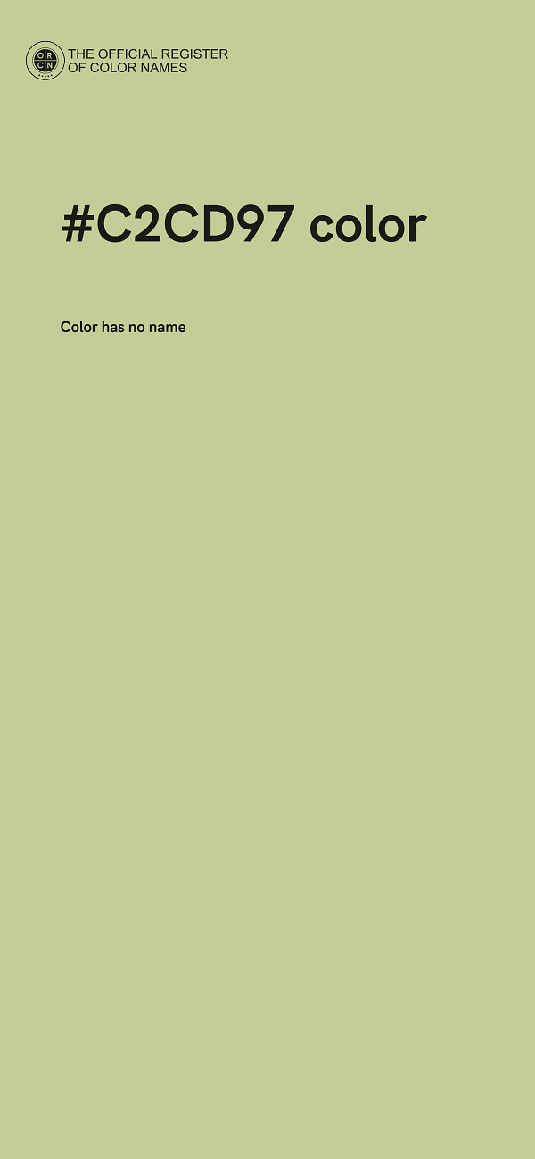 #C2CD97 color image
