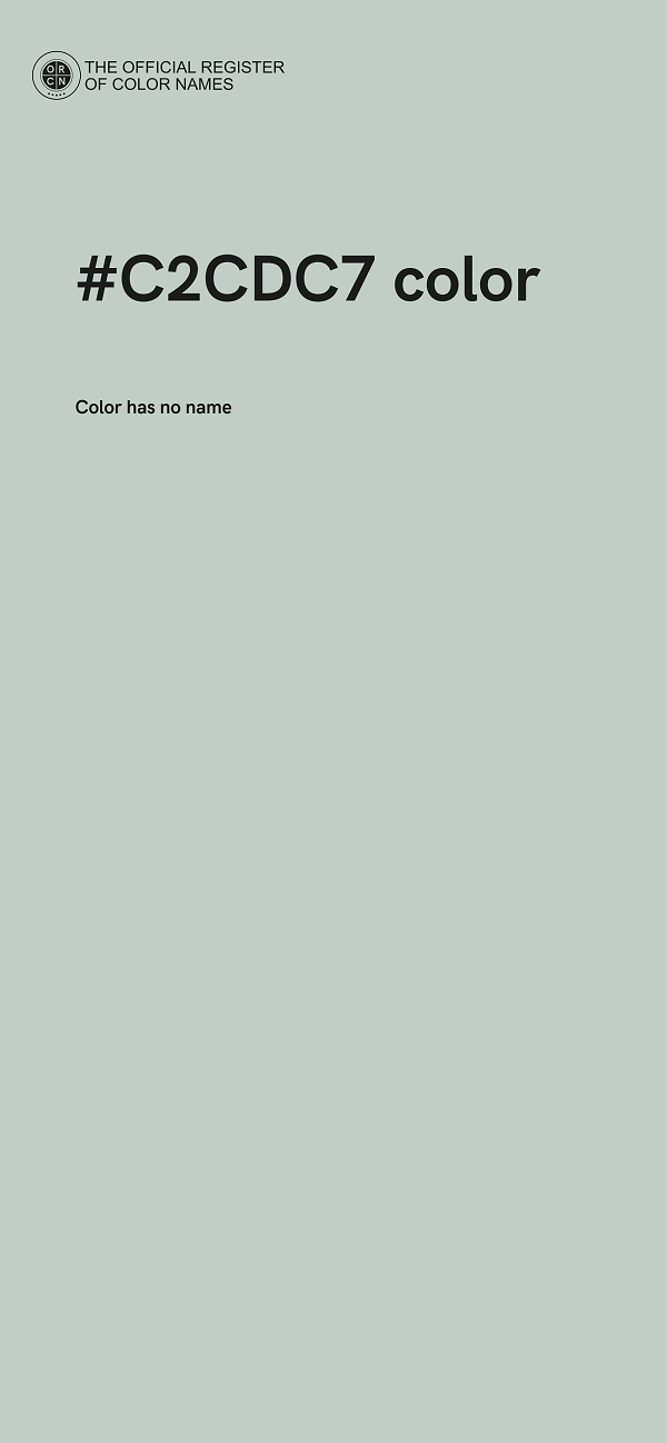 #C2CDC7 color image