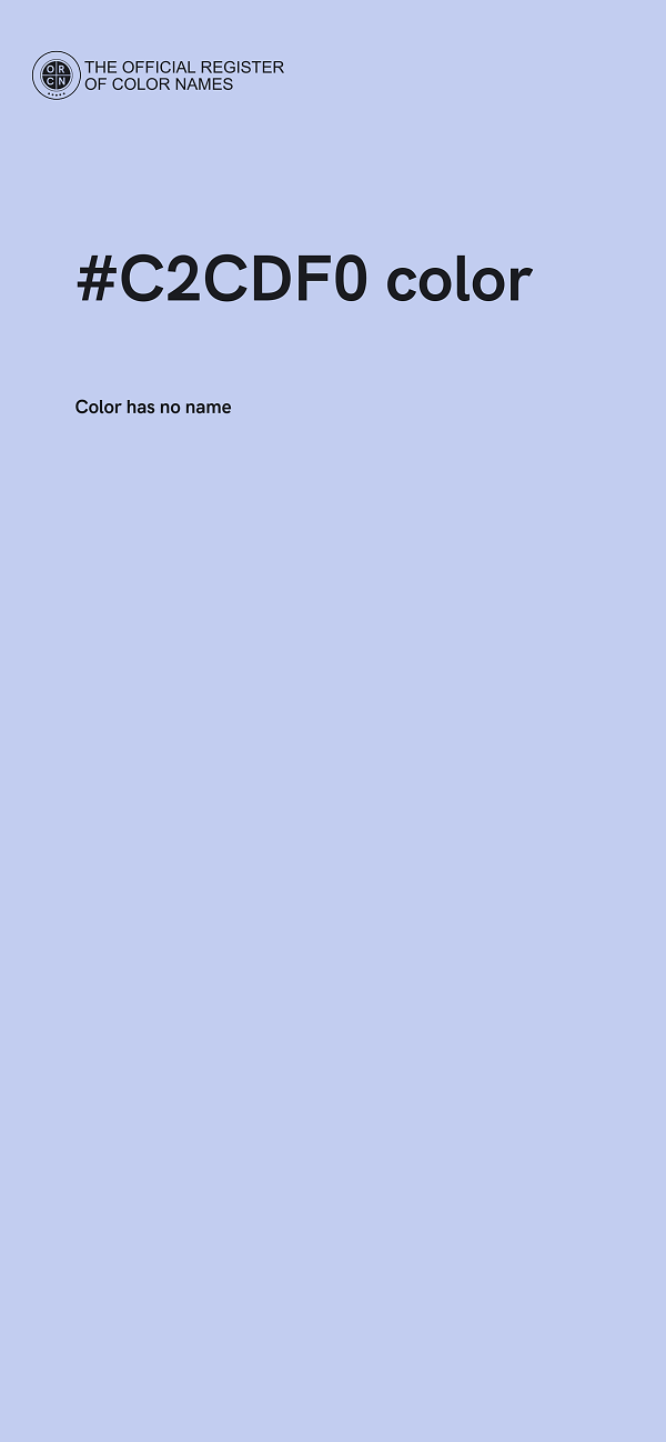 #C2CDF0 color image