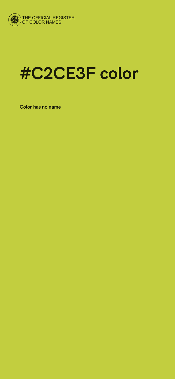 #C2CE3F color image