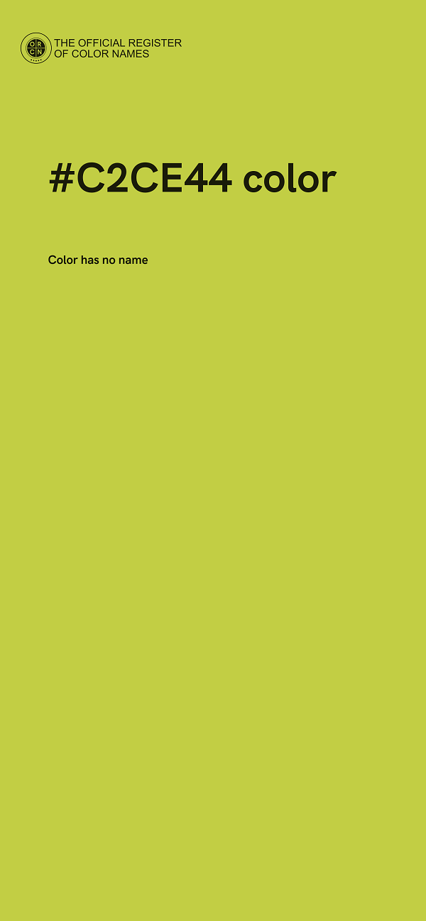 #C2CE44 color image