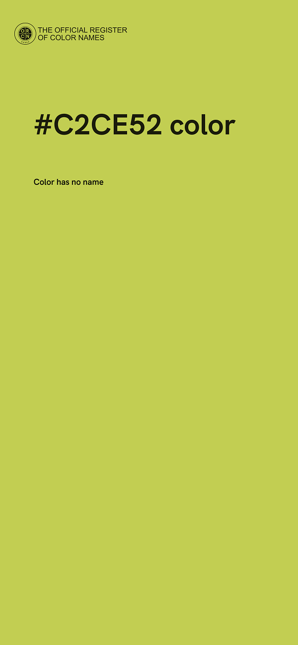#C2CE52 color image