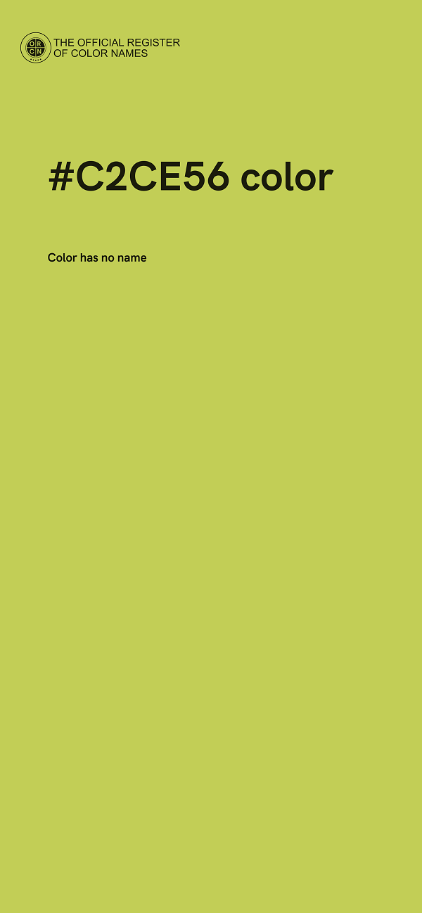 #C2CE56 color image