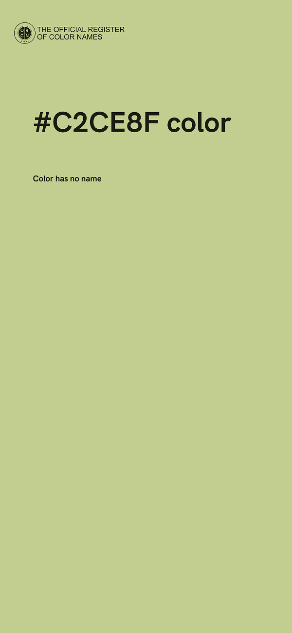 #C2CE8F color image