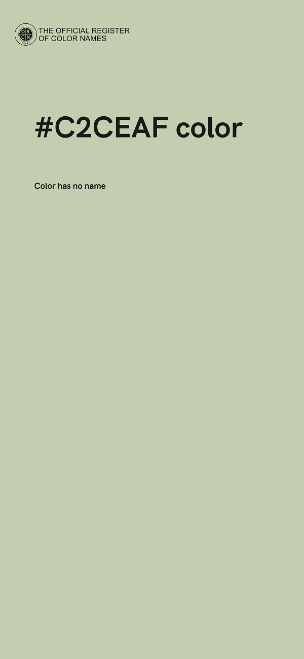 #C2CEAF color image