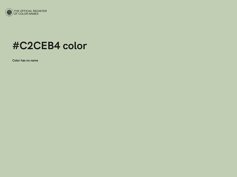 #C2CEB4 color image