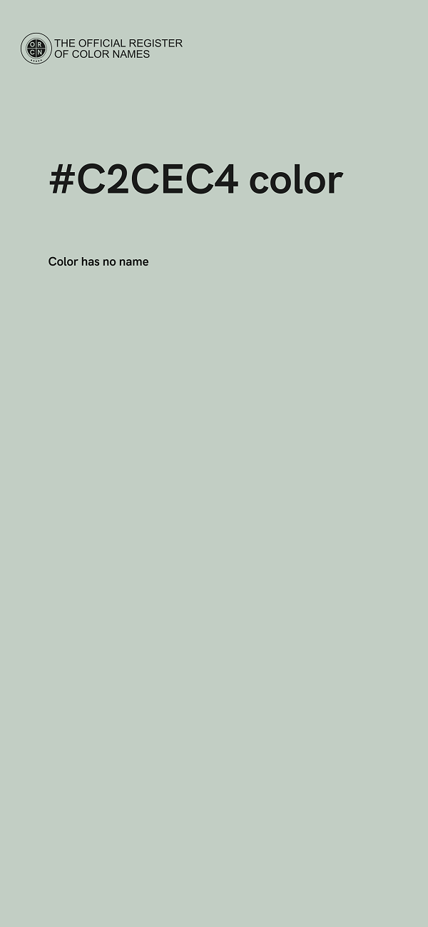 #C2CEC4 color image