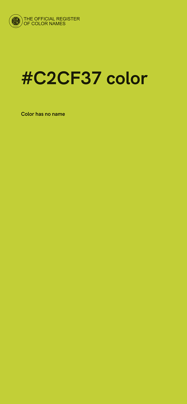 #C2CF37 color image