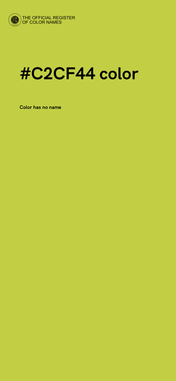 #C2CF44 color image