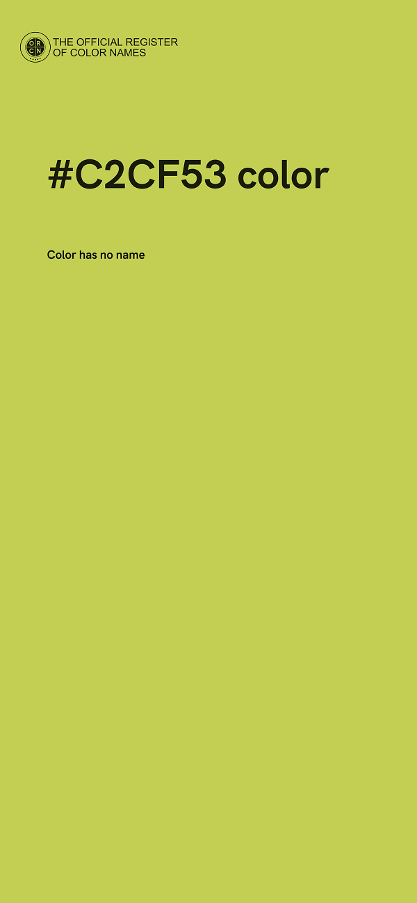 #C2CF53 color image