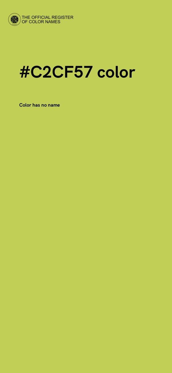 #C2CF57 color image