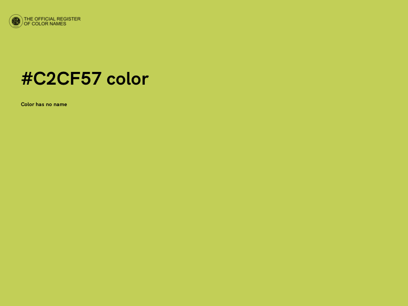 #C2CF57 color image