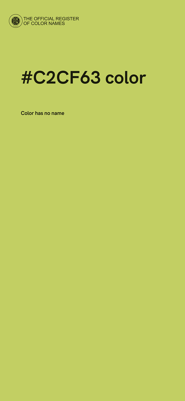#C2CF63 color image
