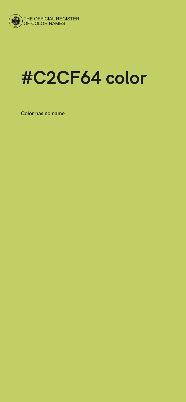#C2CF64 color image