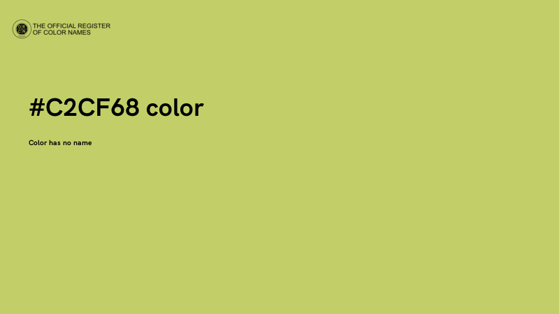 #C2CF68 color image