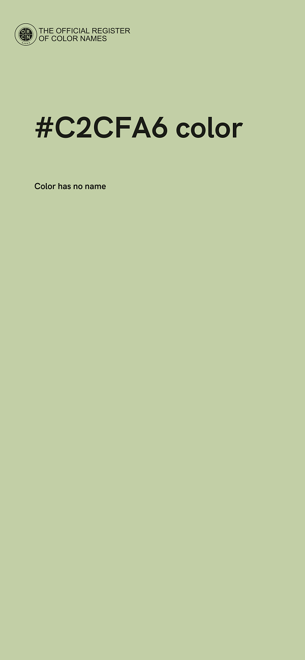 #C2CFA6 color image