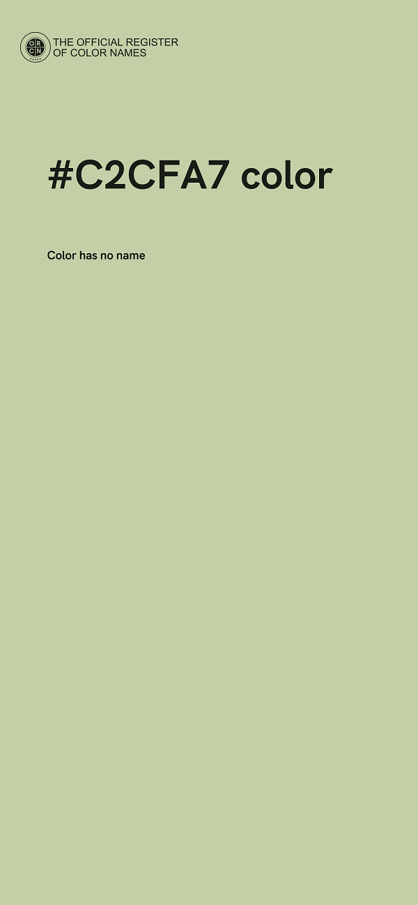#C2CFA7 color image