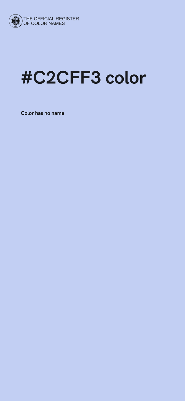 #C2CFF3 color image