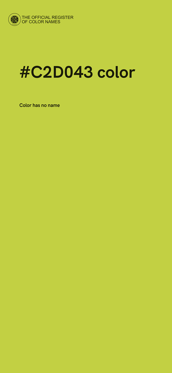 #C2D043 color image