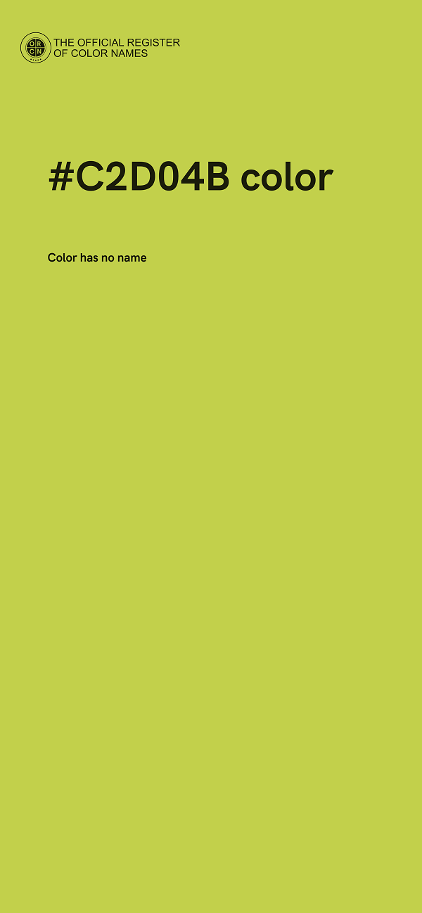 #C2D04B color image