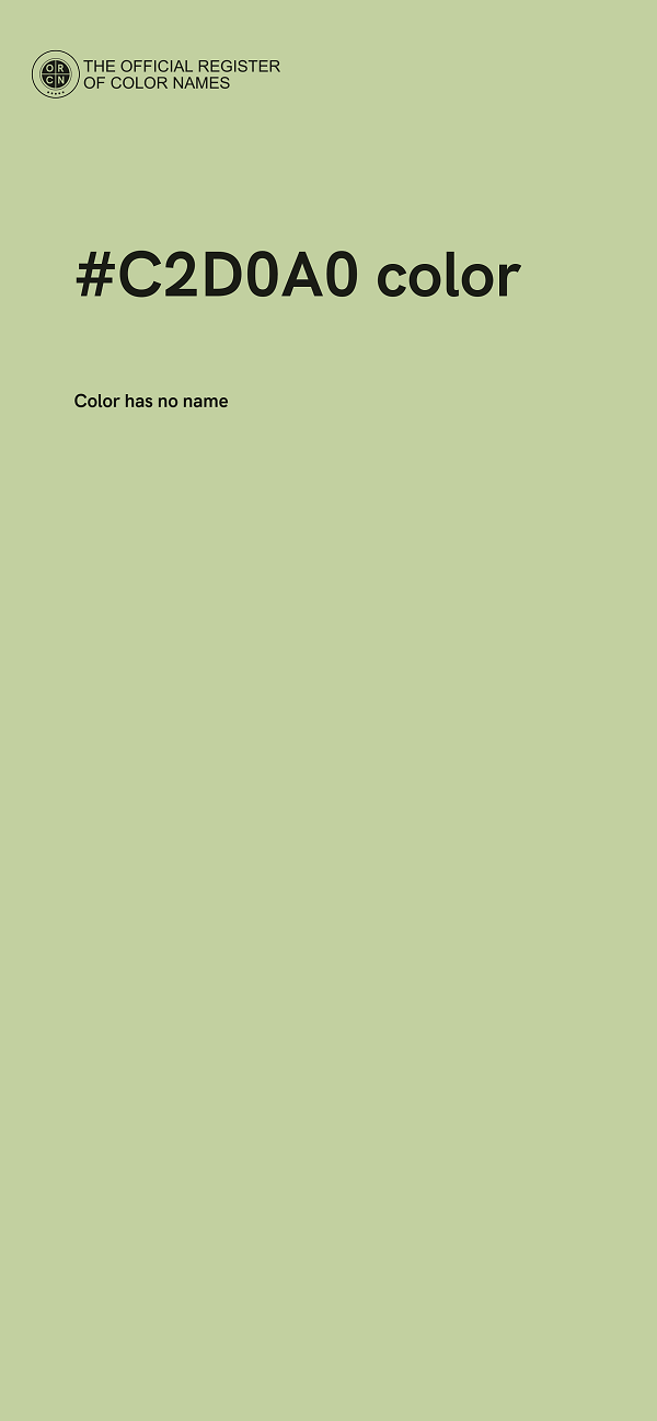 #C2D0A0 color image