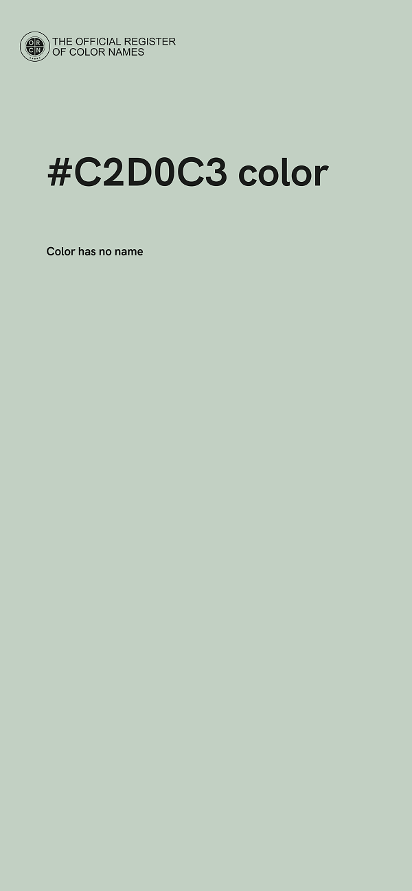 #C2D0C3 color image