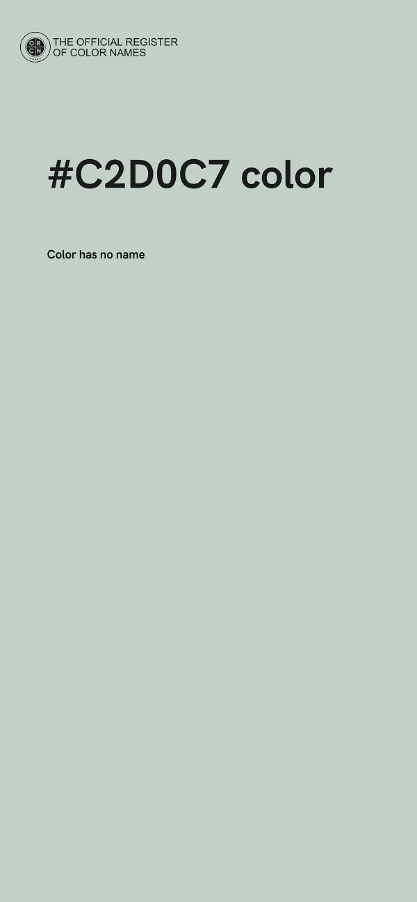 #C2D0C7 color image