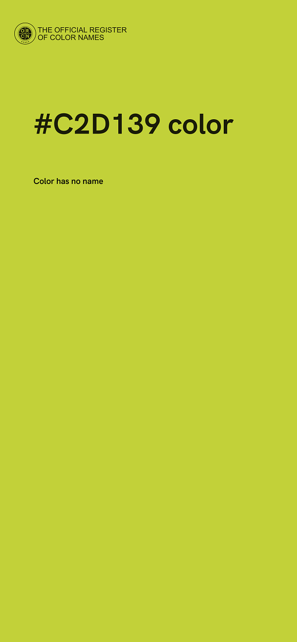 #C2D139 color image