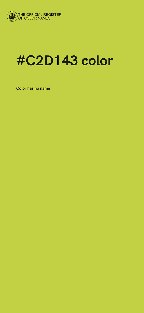 #C2D143 color image