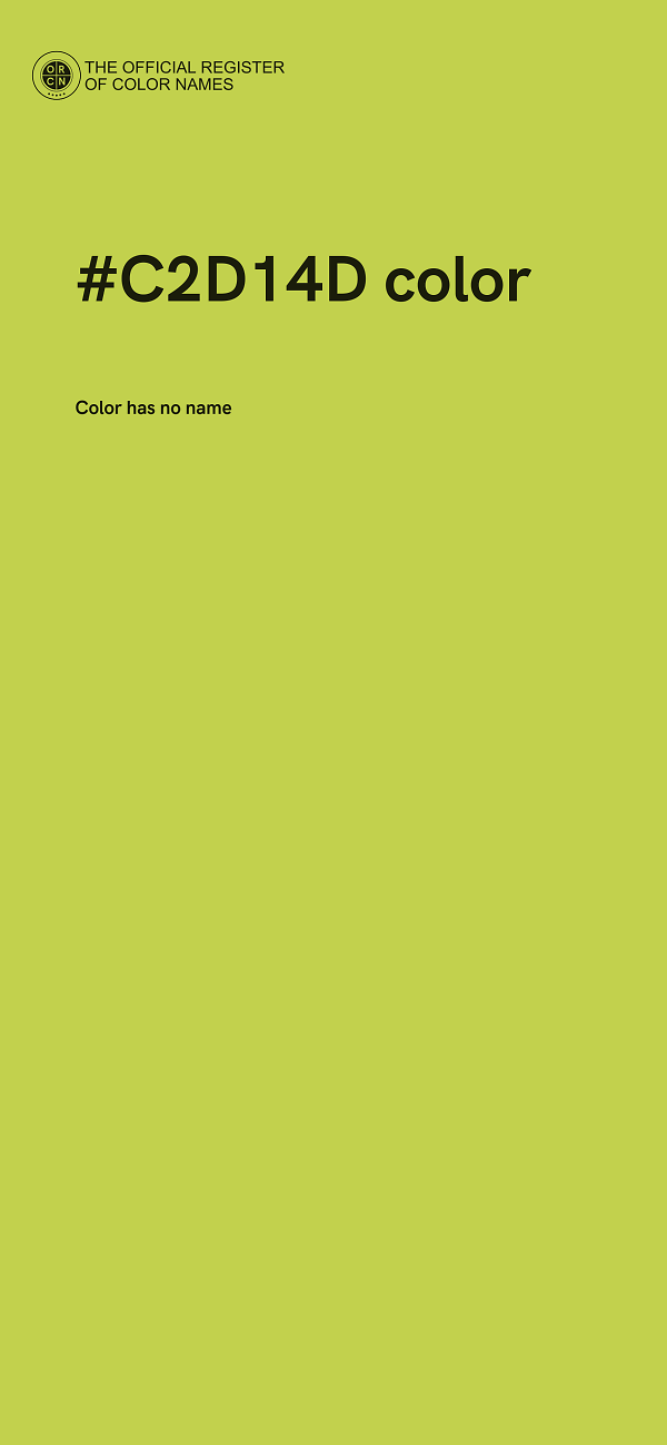 #C2D14D color image