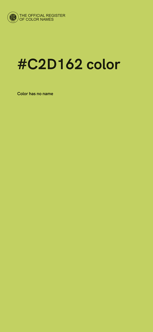 #C2D162 color image