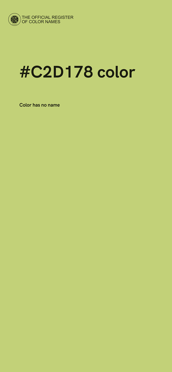 #C2D178 color image