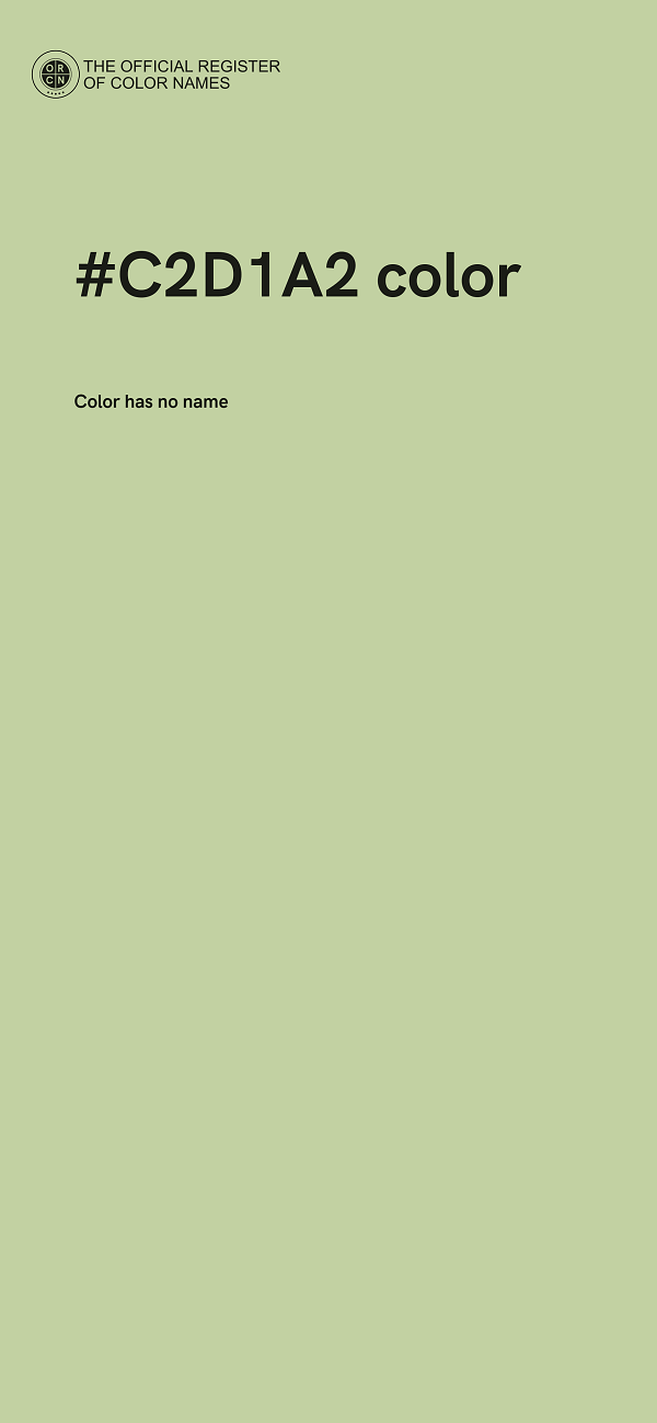 #C2D1A2 color image