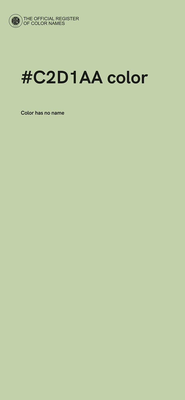 #C2D1AA color image