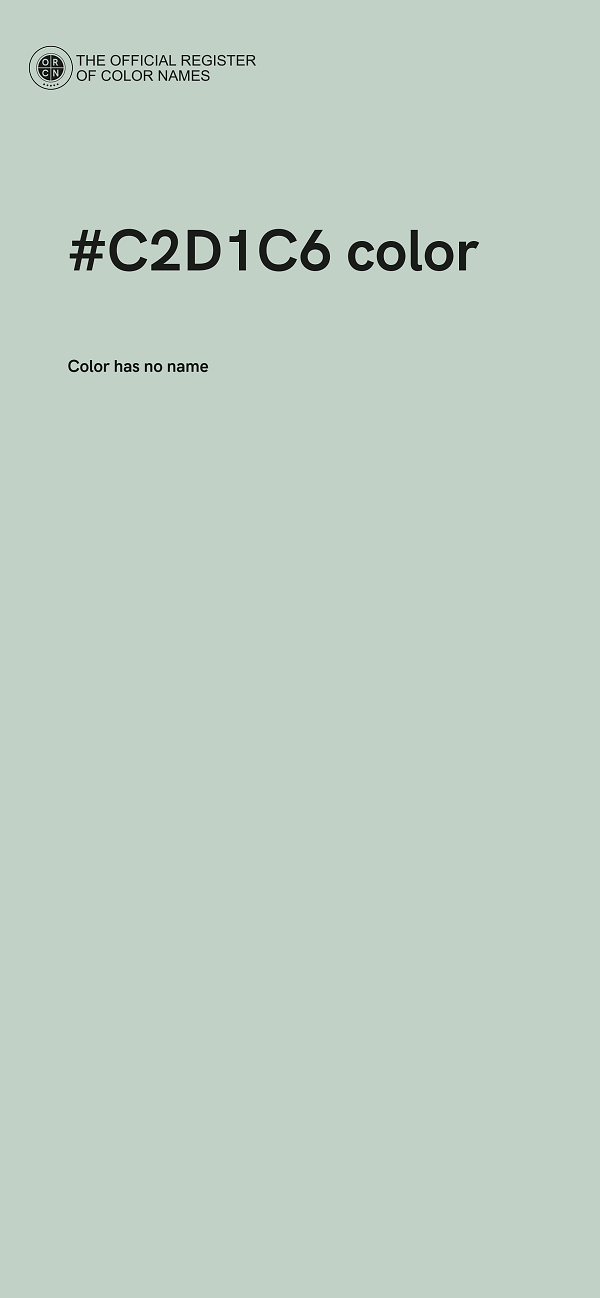 #C2D1C6 color image