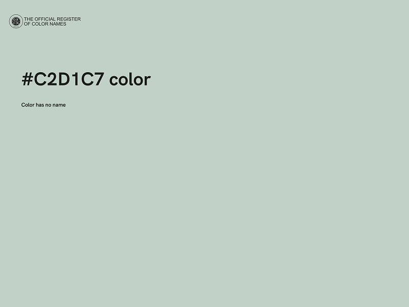 #C2D1C7 color image