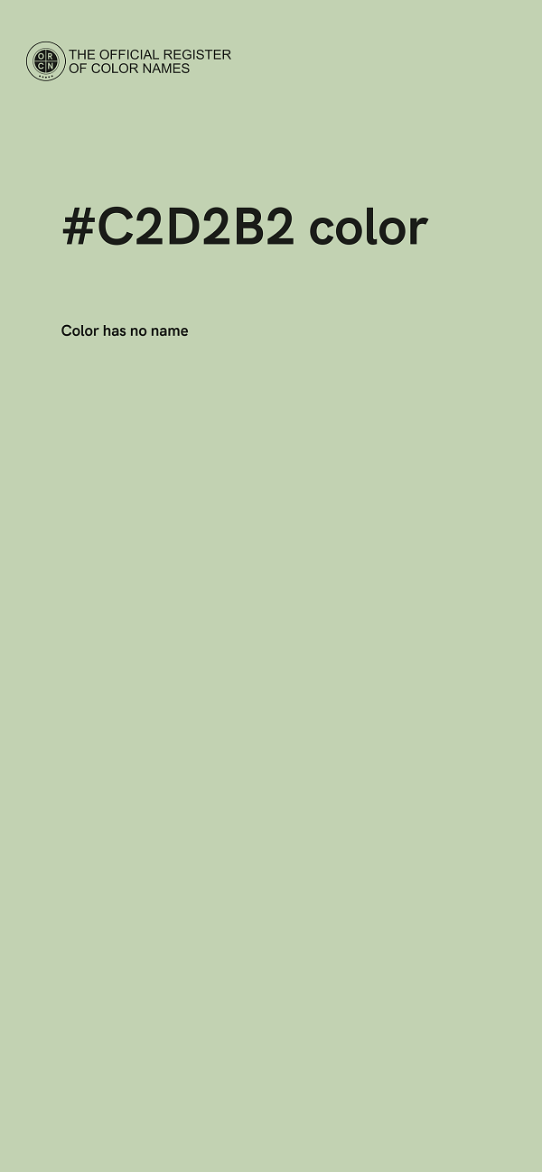 #C2D2B2 color image
