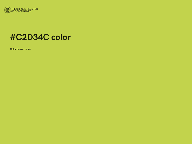 #C2D34C color image