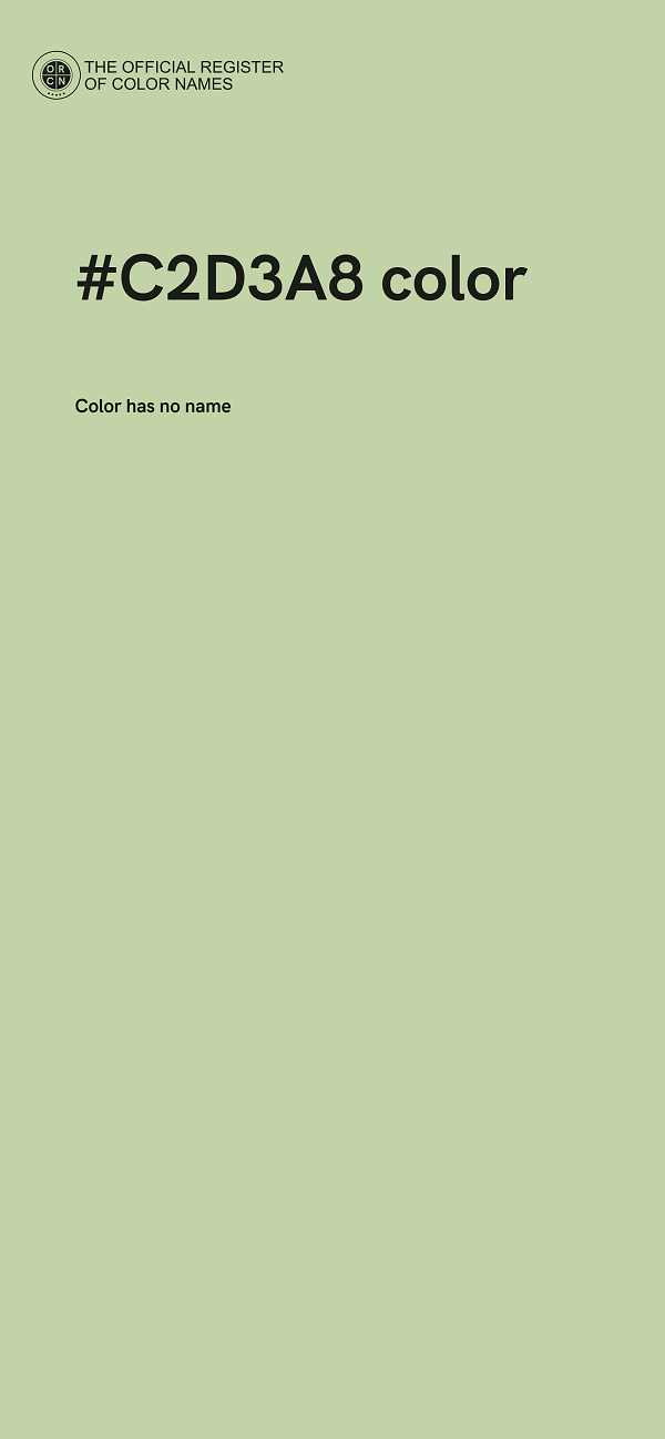 #C2D3A8 color image