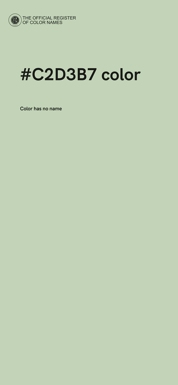 #C2D3B7 color image