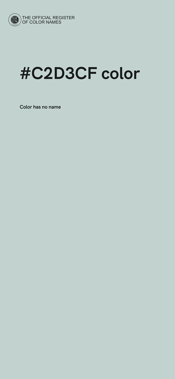 #C2D3CF color image