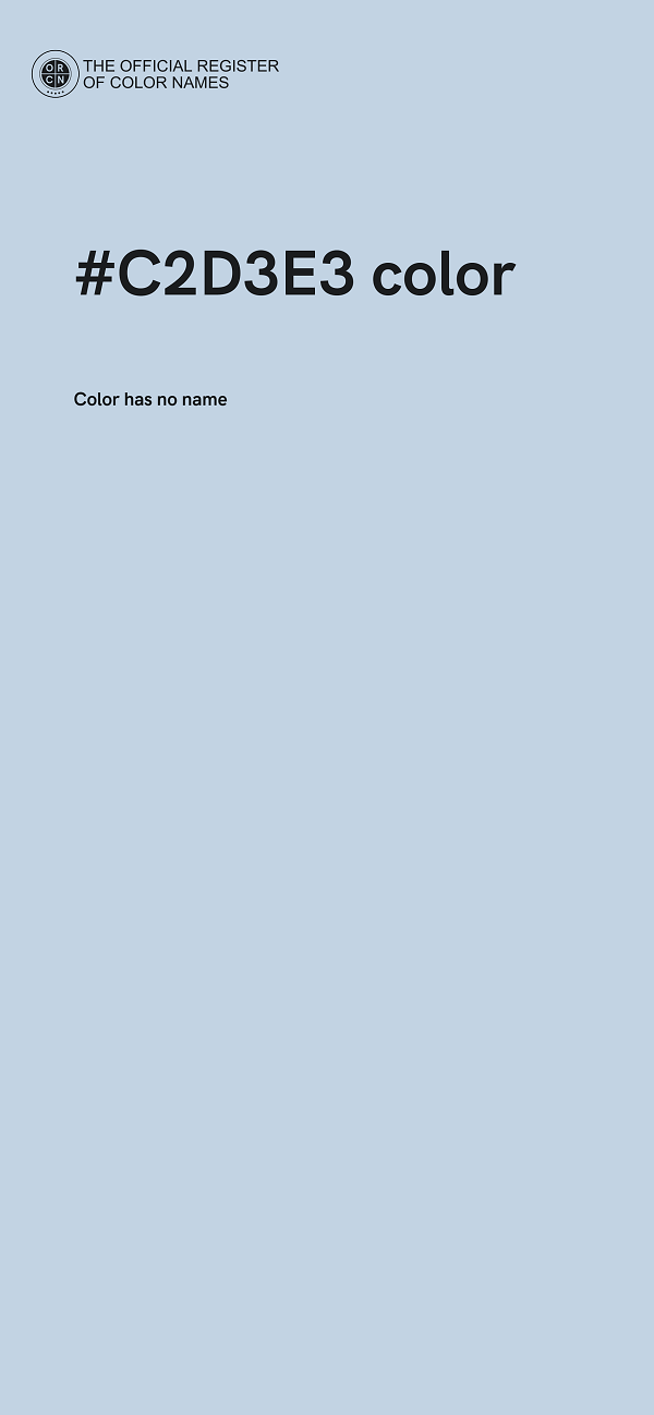 #C2D3E3 color image