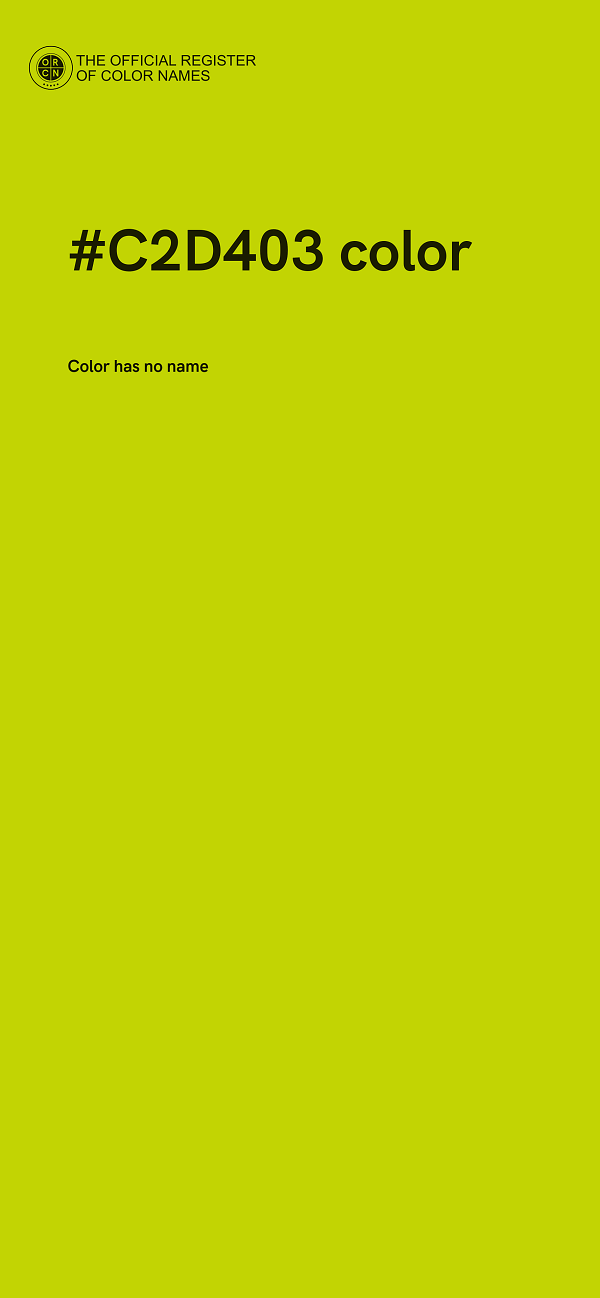 #C2D403 color image