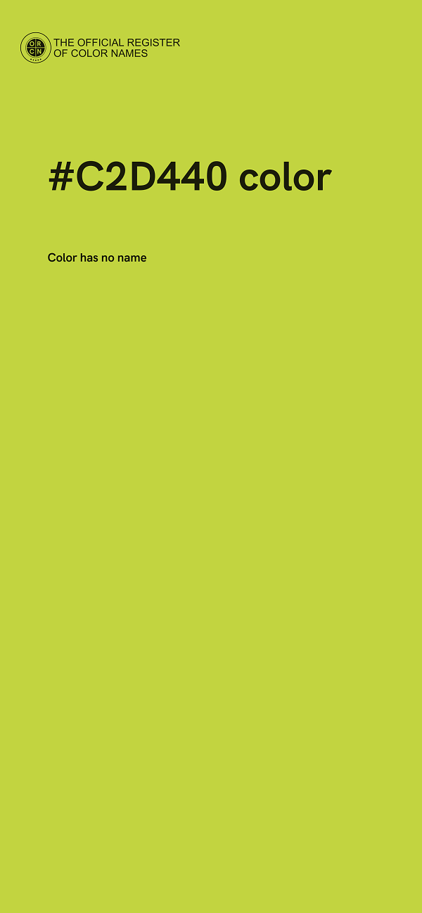 #C2D440 color image