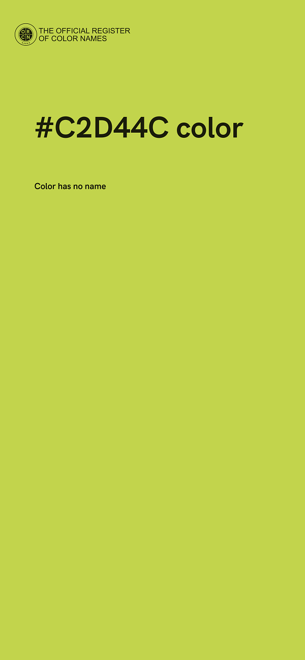 #C2D44C color image