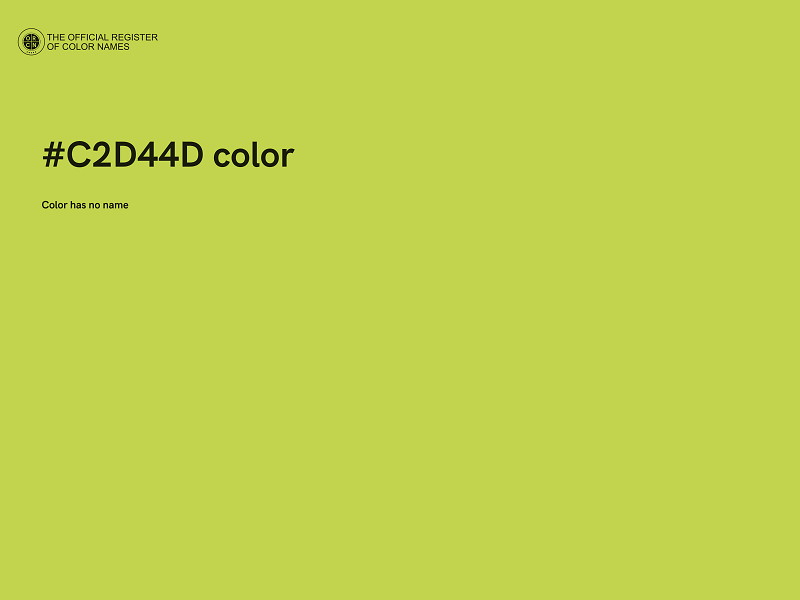 #C2D44D color image