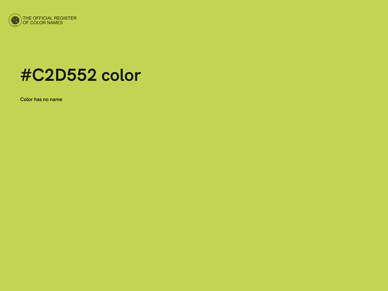 #C2D552 color image